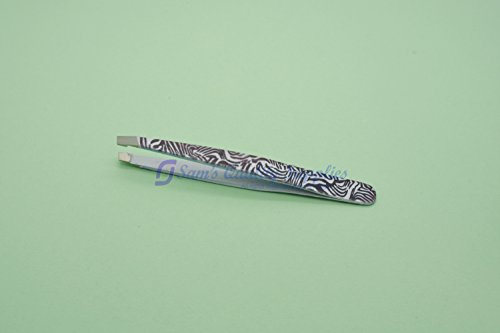 Professional Eyebrow Tweezers Slant Tip Stainless Steel For