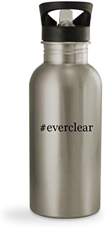 #everclear - 20oz Hashtag Sturdy Stainless Steel Water Bottle, Silver