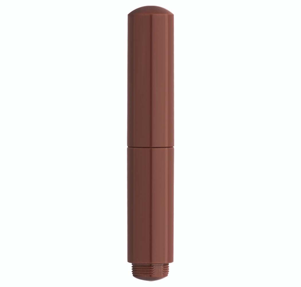 czxwyst Majohn Wancai II Mini Fountain Pen Pocket Travel Ink Pen (Fine Nib, Brown)