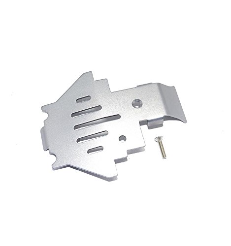 Traxxas TRX-4 Trail Defender Crawler Upgrade Parts Aluminum Center Gear Box Bottom Protector Mount - 1Pc Set Gray Silver