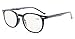 Eyekepper Spring Hinges Classic Retro Style Computer Reading Glasses (Amber Tinted Lenses, Black) +0.75
