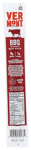 VERMONT SMOKE & CURE BBQ BEEF STICK, 1 OUNCE
