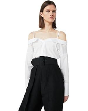 Mango Women's Off-Shouldern Cotton Blouse