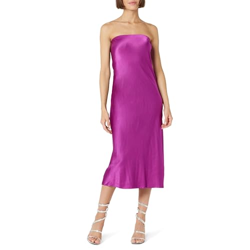 The Drop Danica Robe midi sans Bretelles pour Femme, Violet Sauvage, Taille L