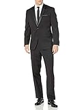 Calvin Klein Men's Modern Fit 100% Wool Tuxedo, Black, 40 Regular