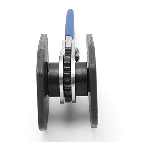 Brake Caliper Press,TUTOOLS Car Brake Caliper Ratcheting Piston Spreader Press Tool,Wrench Spreader Tools with 2 pcs Steel Plates,360 Degree Ratchet Swing(Blue) - Thumbnail 4