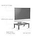 Monitor Stand Riser for Computer, Laptop, Printer, Notebook and All Flat Screen Display with Vented Metal Platform and 3 Height Adjustable Underneath Storage (STT003) by WALI, Black, 1 Packthumb 2