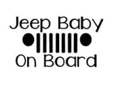 Baby On Board Jeep|WHITE| Vinyl Decal Sticker|Cars Trucks SUV|5.5