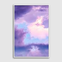 Framed Canvas Wall Art Clouds and Colors Canvas Prints Home Artwork Decoration for Living Room,Bedroom - 16x24 inches