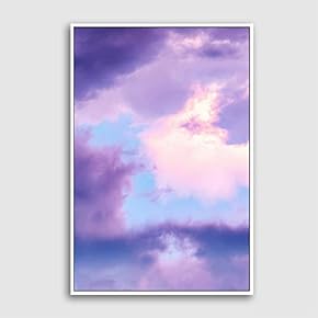 Framed Clouds and Colors Home Artwork for Living Room Bedroom