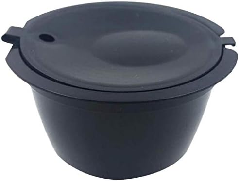 Reusable Coffee Capsules Cup Filter for Nescafe Dolce Gusto Refillable Brewers - Black gzzebo