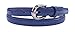 Belle Donne Thin Belts For Women, Silver Buckle for Dress and Jeans Skinny Belt Womens, Fashion Trendy Cinturones Para Mujer Navy Blue Medium