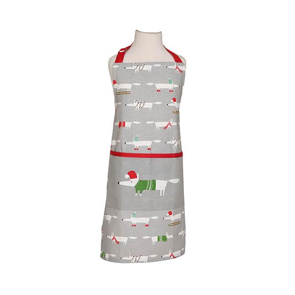 Scion by Dexam Mr Fox Christmas Childrens Apron - Grey