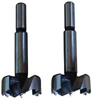 (Two) 35mm (1-3/8") Steel Forstner Metric Drill Bits 10mm Shank For Soft Woods
