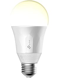 TP-Link Smart LED Light Bulb, Wi-Fi, Dimmable White, 50W Equivalent, Works with Amazon Alexa and Google Assistant, 1-Pack (LB100)