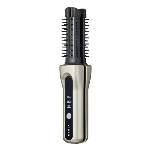 ヤーマン ストレートブラシ ヘアボリューマー プロ ブラシアイロン ボリュームアップ YJHB7NAM ゴールド ステッカー付【Amazon.co.jp限定】