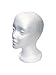 Styrofoam Mannequin Foam Head with Female Face (Including T-Pins, Weaving Needles & Jumbo Black Weaving Thread) Wig Making Kit & Display Foam Wig Head