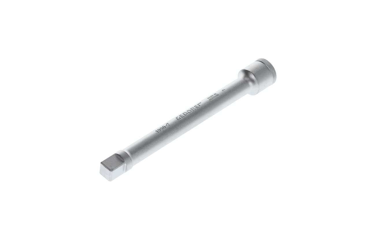 GEDORE Socket spanner extension, 1/2" 12.5 mm square drive, 180 mm long, Adapter, Tool, 1990-7, Chrome-plated steel