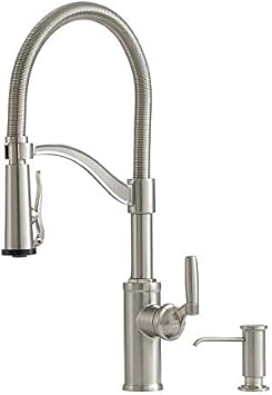 Giagni Pompa Stainless Steel 1 Handle Pull Down Kitchen Faucet