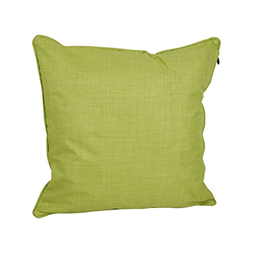 25-Inch Double-Corded Spun Polyester Square Floor Pillow With Insert  Lime