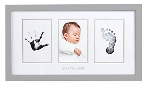 Pearhead Newborn Babyprints Photo Frame Baby Handprint and Footprint Keepsake Kit, Gender-Neutral Nursery Décor, Baby…
