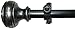 Decorative Window Curtain Rods with Finials, 48 to 86 Inches, 0.75 Diameter - Buono II, Bradford Series - Lightweight & Easy to Install, Adjusts Telescopically to Fit Any Window by Achim Home Decor