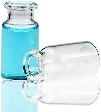 LanJing 365222110 Clear 20mm Crimp Finish 10ml Headspace Vials 22.5 x 46mm (Case of 100)