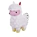 PooPoo Llama (Glitter Pooping Llama) Keychains White & Brown Complete Gift Set Party Bundle - 4 Pack (2 of Each Color)