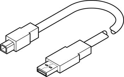 Festo 1501332 Model NEBC-U1G-K-1.8-N-U2G Programming Cable