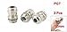uxcell Stainless Steel PG7 3.0-6.5mm Waterproof Connector Cable Gland 3 Pcs