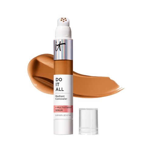 IT Cosmetics Radiant Concealer with Medium Coverage, Enriched with Vitamins B3, B5 and E, Do It All Concealer, Shade: Rich Neutral, 7ml
