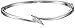 Sterling Silver Diamond-Accent Swish Bangle Bracelet