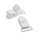 Oldhill 20-Pack Plastic Pacifier Clips for DIY Pacifier, Binky, Dummy, Bib, Toy Holder, Suspender Clips (White)