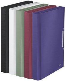Leitz A4 Expanding File with 6 Compartments, Elastic Band Fastener, Celadon Green, Style Range, 39570053