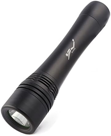 Scuba Diving Flashlight PFSN Professional Dive Light Rechargeable Underwater LED lights Snorkeling Torch / Lamp with 3 Modes for Outdoor Sports as Camping Hiking Biking Working Hunting Fishing Walking