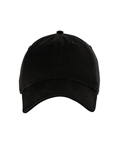 NYFASHION101 Unisex Adjustable 6-Panel Low-Profile Baseball Cap LOW100- Black