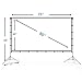 Projector Screen with Stand, Vamvo 80 inch Portable Foldable Projection Screen 16:9 HD 4K Indoor Outdoor Projector Movies Screen for Home Theater Camping and Recreational Events