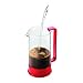 Bodum 34 oz Brazil French Press Coffee Maker, High-Heat Borosilicate Glass, Red - Made in Portugal