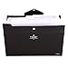 Skydue Office File Folders with 8 Pockets Letter Size Expanding Accordion Document Paper File Organizer (Black)