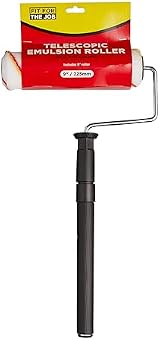 Fit For The Job 9 Inch Telescopic Paint Roller Frame with 12mm Medium Pile view 9