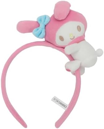 Kuromi Pink Headband Plush Charm Character Unisex Accessory Amazon.com: Bioworld Kuromi Pink Headband With Character  main image 2