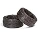 Waxed Linen Thread Bundle: Black, Chocolate Brown and Natural 1mm, 4 Ply - 30 Yards Total