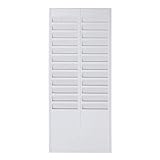 STOBOK 24 Slots Plastic Time Card Rack Attendance