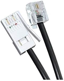 ORNIN BT to RJ11 Telephone Cable 3 Meter Black Modem Fax Phone Cord