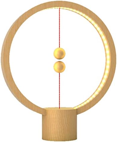 Dh0039lw Hblrub Round Lamp B07d2f1zqb Heng Usb Round 照明 球体がスイッチになるインテリアランプ Wood Balance ホーム ウォールナット Light Allocacoc