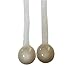 Ayygift Elegant Classic Pearl Magnetic Curtain Lace Rope Tieback Wrap Holdbacks - Set of 2 (Beige)