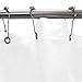 Riyidecor Clawfoot Tub Shower Curtain Liner Bathtub Round White All Around 180 x 70 Inch Wrap Around Freestanding Oval Surround PEVA Extra Wide Home Shower Panel Metal Shower Hooks Heavy Duty