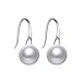 925 Sterling Silver Pearl Dangle Drop Earrings Jewelry for Women Handpicked AAAA+ Quality 7.5-8mm White Freshwater Cultured Pearl Dangle Drop Earrings Girl
