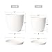 Mkono 6 Pack Plastic Plant Pots for Plants with Saucers, 5.5