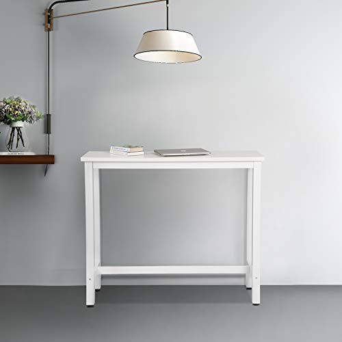 eSituro SBST0398 Bartisch Stehtisch mit Metallgestell,120x40x100cm, Küchentheke Küchenbar Tresentisch Industrie-Design… – Bild 3